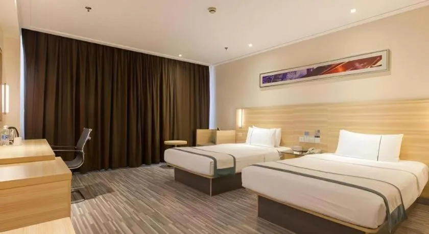 Bed in City Comfort Inn Wuhan Wangjiawan Longyangcun Metro Station