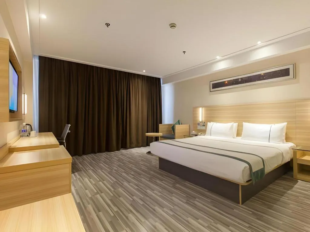 Bed in City Comfort Inn Wuhan Wangjiawan Longyangcun Metro Station