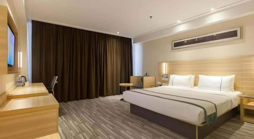 Bed in City Comfort Inn Wuhan Wangjiawan Longyangcun Metro Station