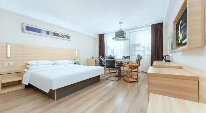 Bed in City Comfort Inn Wuhan Wangjiawan Longyangcun Metro Station