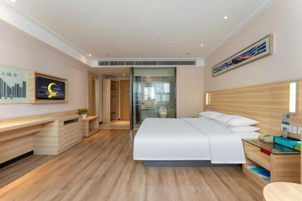 Bed in City Comfort Inn Wuhan Wangjiawan Longyangcun Metro Station