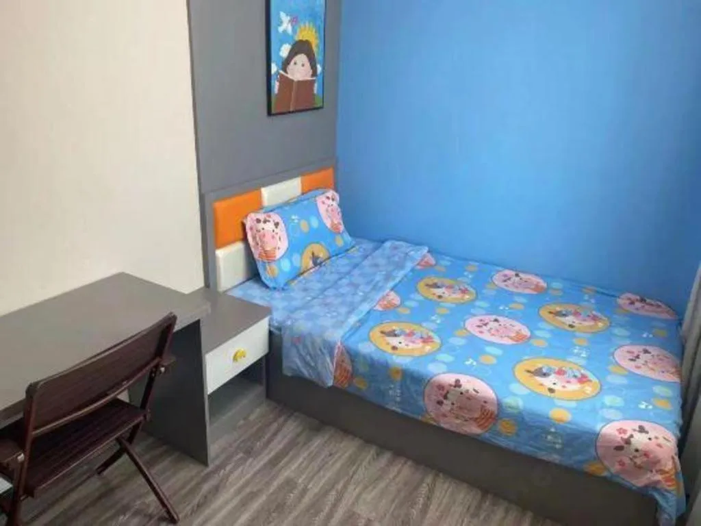 Bed in Borrman Hotel Jingzhou Jiangjin West Road Wanda Plaza Fantawild