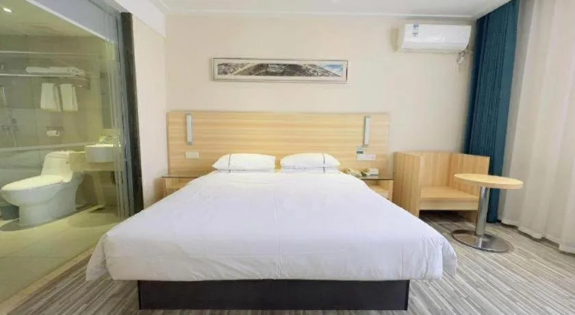 Bed in City Comfort Inn Wuhan Hongshan District Baishazhou Huangjiahu University Town