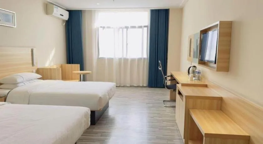 Bed in City Comfort Inn Wuhan Hongshan District Baishazhou Huangjiahu University Town