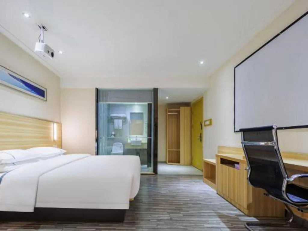 Bed in City Comfort Inn Wuhan Hongshan District Baishazhou Huangjiahu University Town