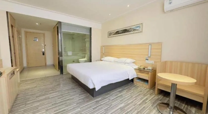 Bed in City Comfort Inn Wuhan Hongshan District Baishazhou Huangjiahu University Town