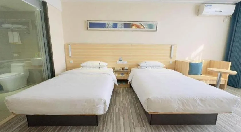Bed in City Comfort Inn Wuhan Hongshan District Baishazhou Huangjiahu University Town