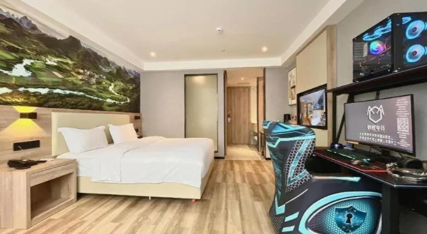 Bed in Borrman Hotel Nanning Beihu Bei Road Metro Station