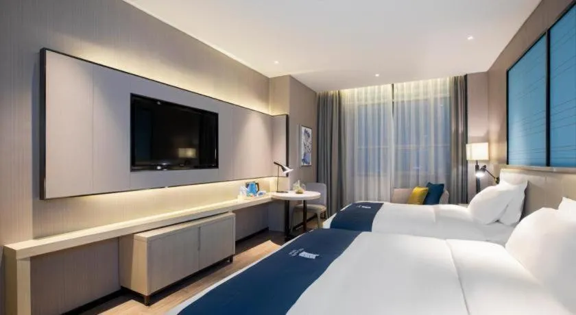 Bed in Echarm Hotel Guilin Zhongshan Zhong Road Liangjiang Sihu