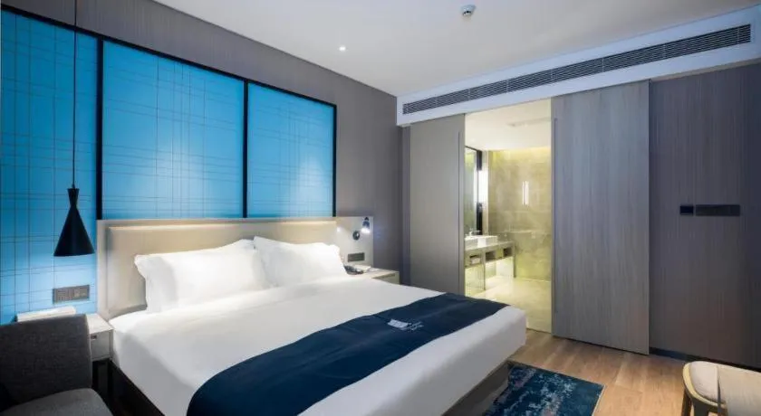 Bed in Echarm Hotel Guilin Zhongshan Zhong Road Liangjiang Sihu