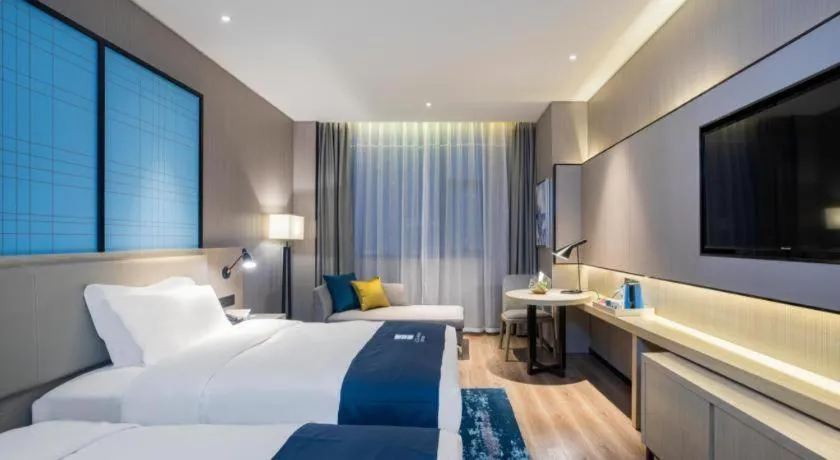 Bed in Echarm Hotel Guilin Zhongshan Zhong Road Liangjiang Sihu