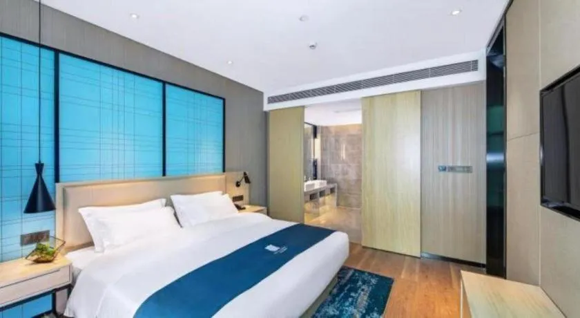 Bed in Echarm Hotel Guilin Zhongshan Zhong Road Liangjiang Sihu
