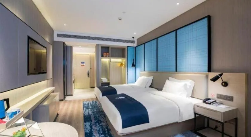 Bed in Echarm Hotel Guilin Zhongshan Zhong Road Liangjiang Sihu