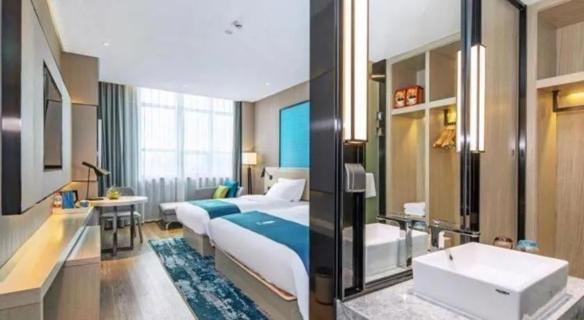 Bed in Echarm Hotel Guilin Zhongshan Zhong Road Liangjiang Sihu