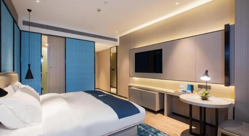 Bed in Echarm Hotel Guilin Zhongshan Zhong Road Liangjiang Sihu