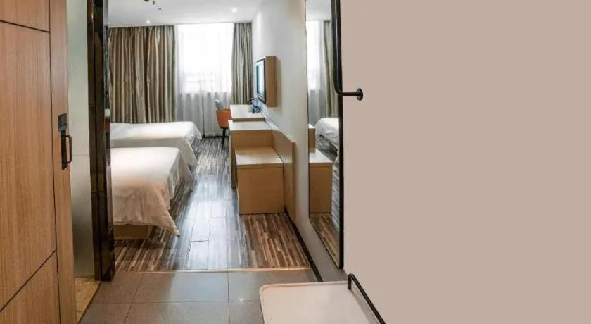 Bed in City Comfort Inn Guangzhou Dashi Metro Station Zoo Main Branch