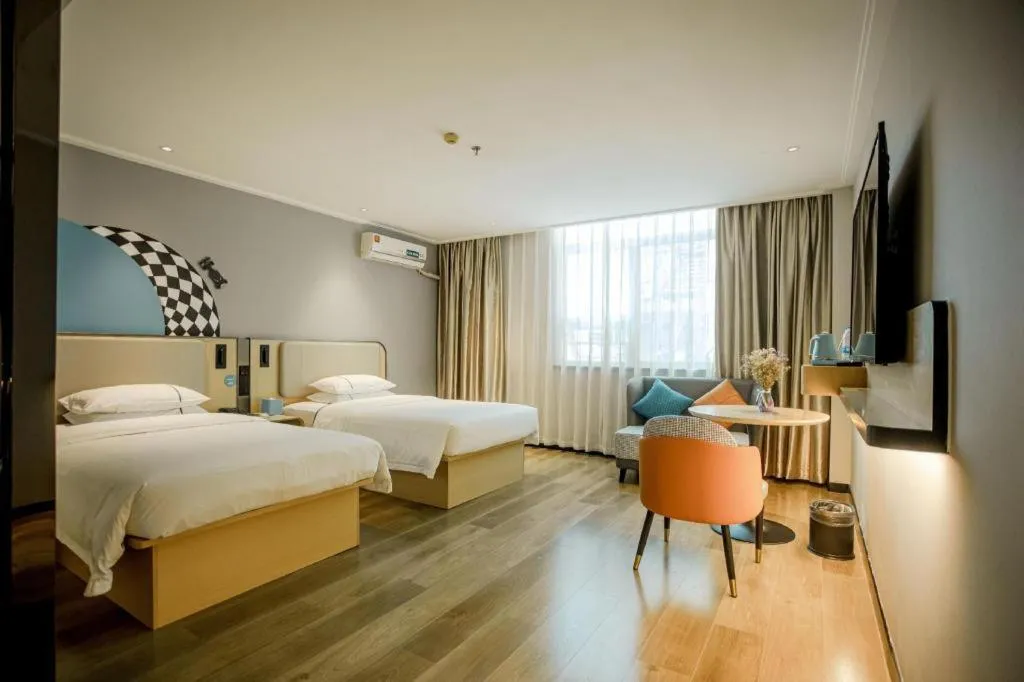 Bed in City Comfort Inn Guangzhou Dashi Metro Station Zoo Main Branch