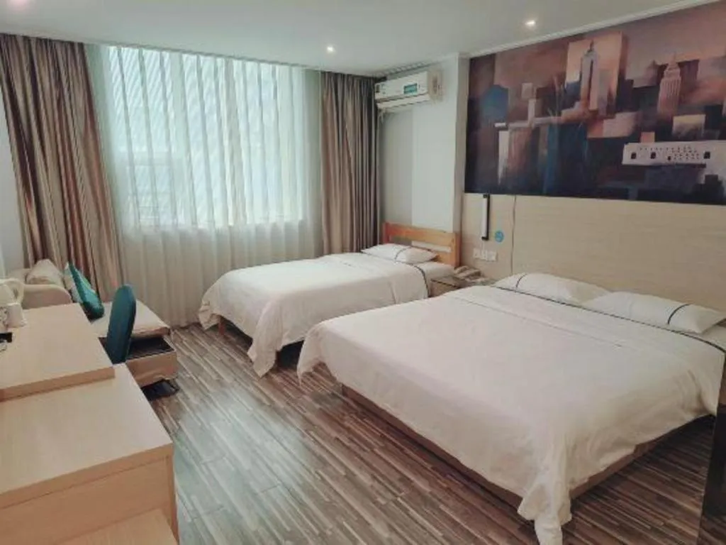 Bed in City Comfort Inn Guangzhou Dashi Metro Station Zoo Main Branch