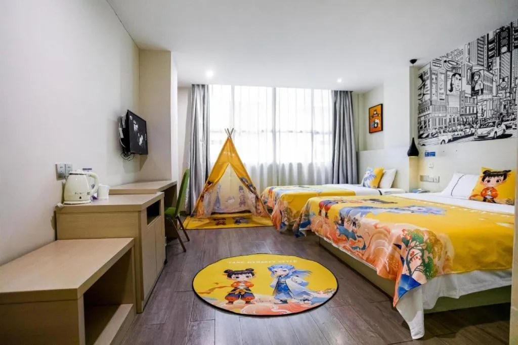 Bed in City Comfort Inn Guangzhou Dashi Metro Station Zoo Main Branch