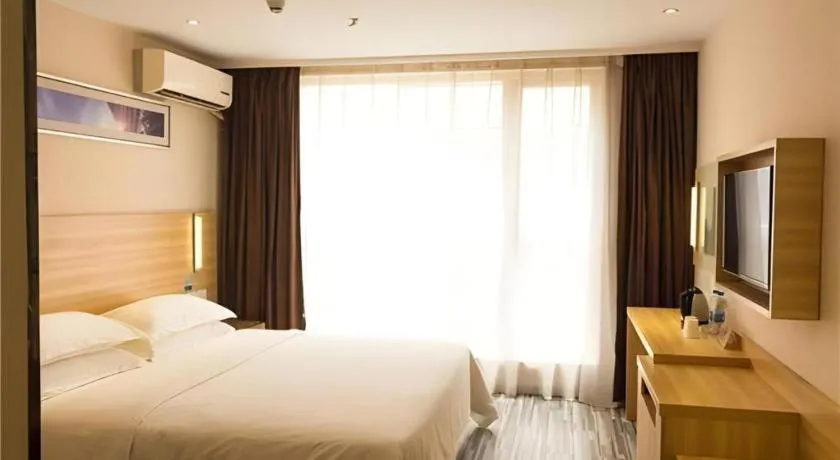 Bed in Jtour Inn Wuhan Hankou Railway East Plaza