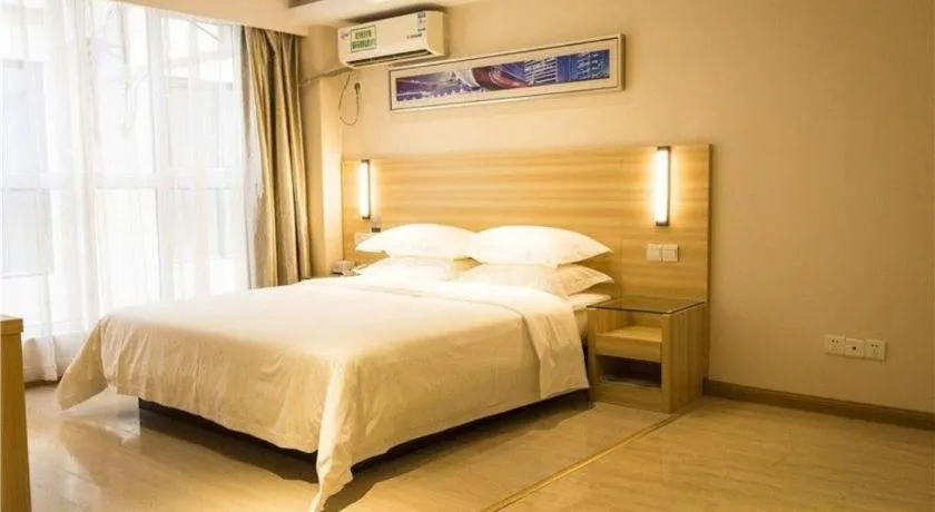 Bed in Jtour Inn Wuhan Hankou Railway East Plaza