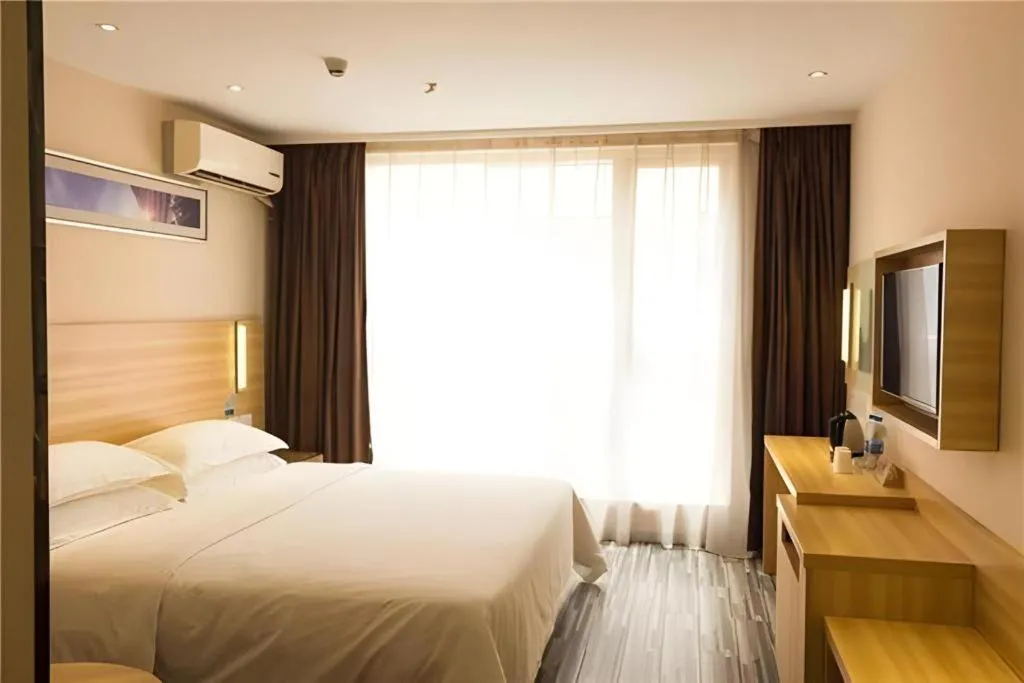 Bed in Jtour Inn Wuhan Hankou Railway East Plaza