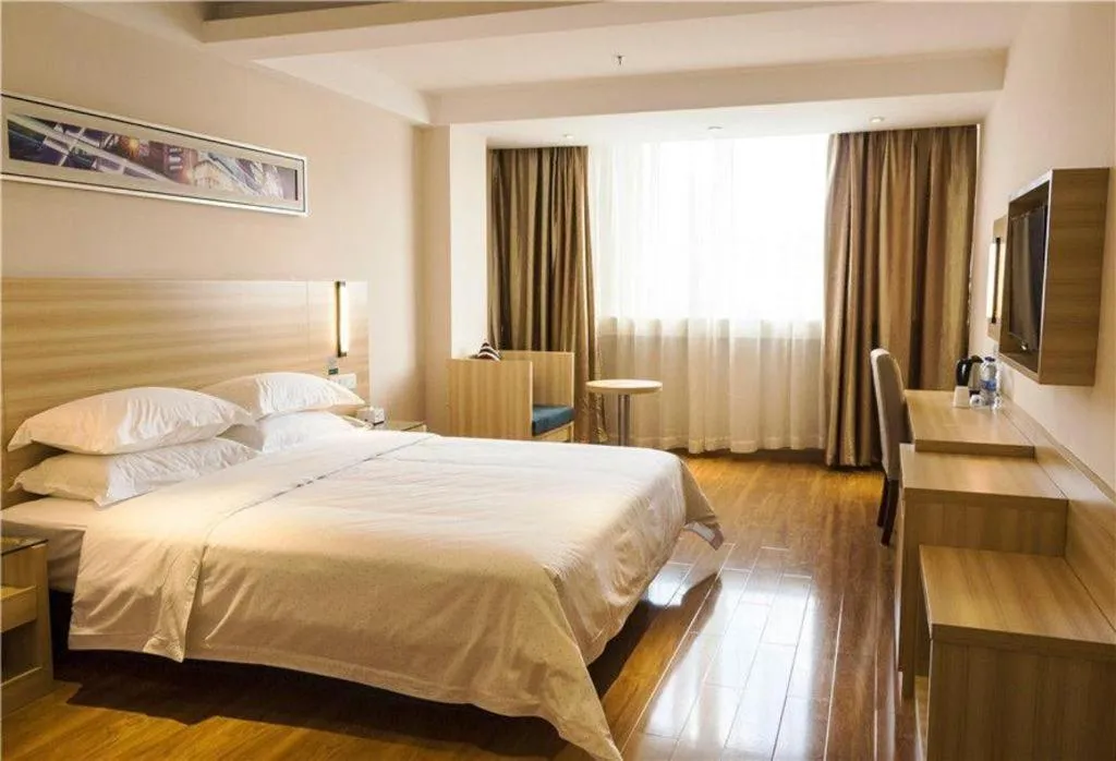 Bed in Jtour Inn Wuhan Hankou Railway East Plaza