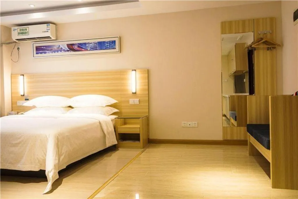 Bed in Jtour Inn Wuhan Hankou Railway East Plaza