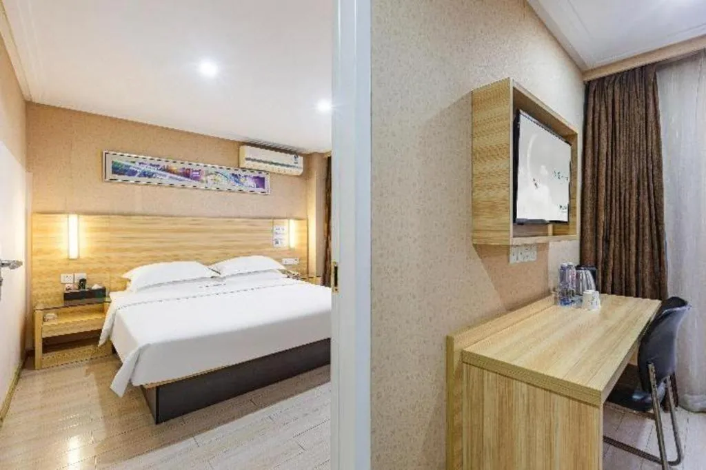 Bed in Jtour Inn Wuhan Hankou Railway East Plaza