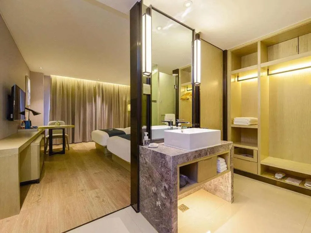 Bed in Echarm Hotel Anshun High-speed Railway Station Jichang Road