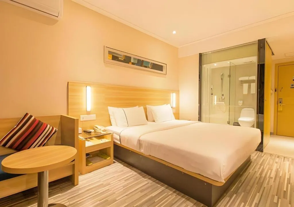 Bed in City Comfort Inn Wuhan Huangxiaohe Road Huaqiao