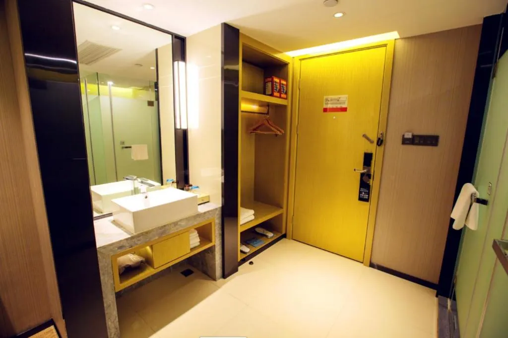 Bed in Echarm Hotel Nanning Guangxi University Xinyang Longteng District Maternal and Child Hospital