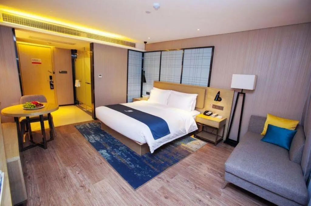 Bed in Echarm Hotel Nanning Guangxi University Xinyang Longteng District Maternal and Child Hospital