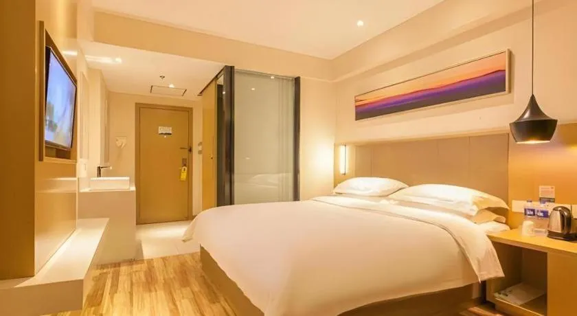 Bed in City Comfort Inn Wuhan Jianghan Road Liuduqiao Metro Station