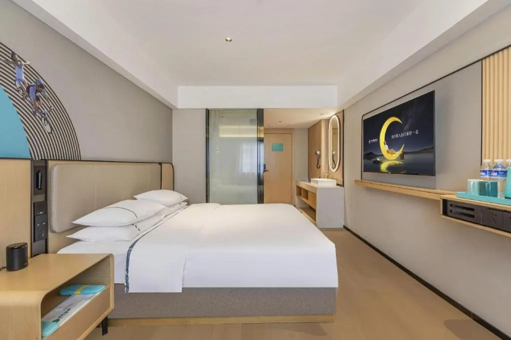 Bed in City Comfort Inn Wuhan Jianghan Road Liuduqiao Metro Station