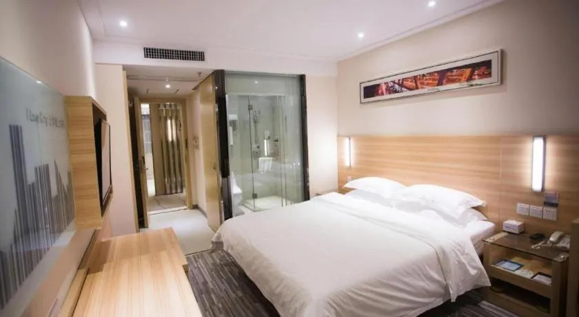 Bed in City Comfort Inn Wuhan Panlongcheng Baishang Shopping Center