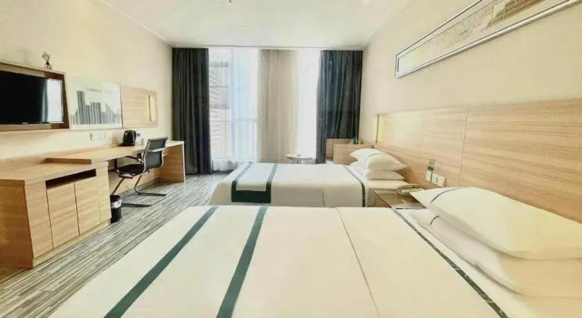 Bed in City Comfort Inn Wuhan Panlongcheng Baishang Shopping Center