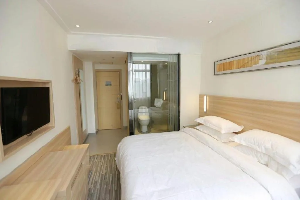 Bed in City Comfort Inn Hankou Railway Station Tangjiadun Wanda Plaza