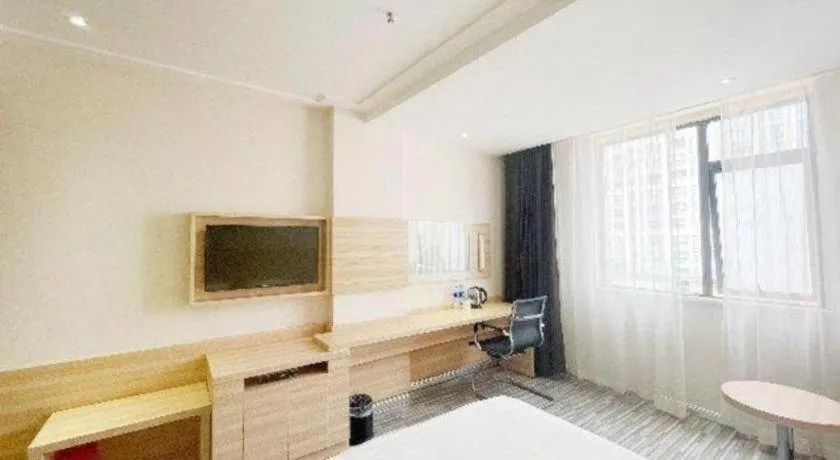 Bed in City Comfort Inn Hankou Railway Station Tangjiadun Wanda Plaza