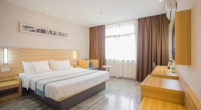 Bed in City Comfort Inn Hankou Railway Station Tangjiadun Wanda Plaza