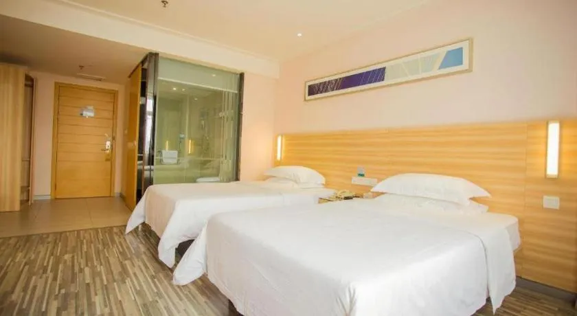 Bed in City Comfort Inn Hankou Railway Station Tangjiadun Wanda Plaza
