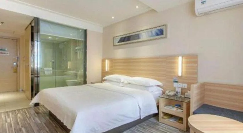 Bed in City Comfort Inn Hankou Railway Station Tangjiadun Wanda Plaza