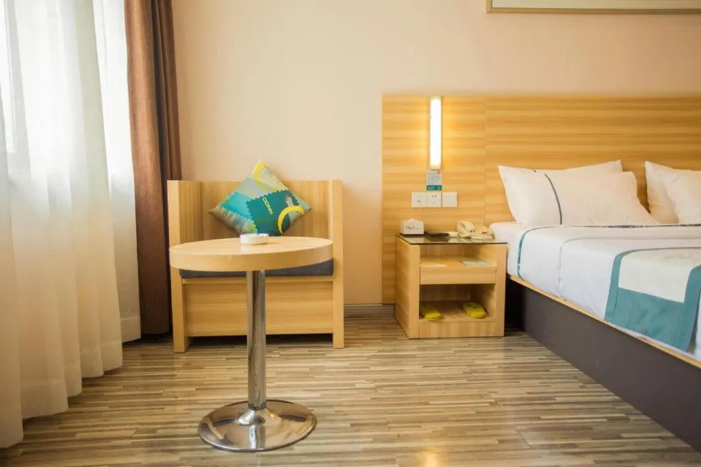 Bed in City Comfort Inn Hankou Railway Station Tangjiadun Wanda Plaza