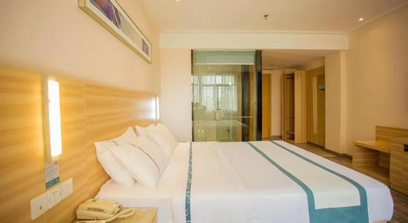 Bed in City Comfort Inn Hankou Railway Station Tangjiadun Wanda Plaza