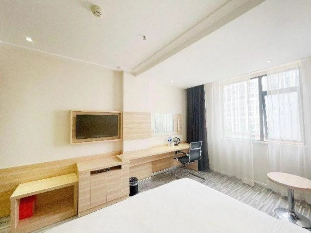 Bed in City Comfort Inn Hankou Railway Station Tangjiadun Wanda Plaza