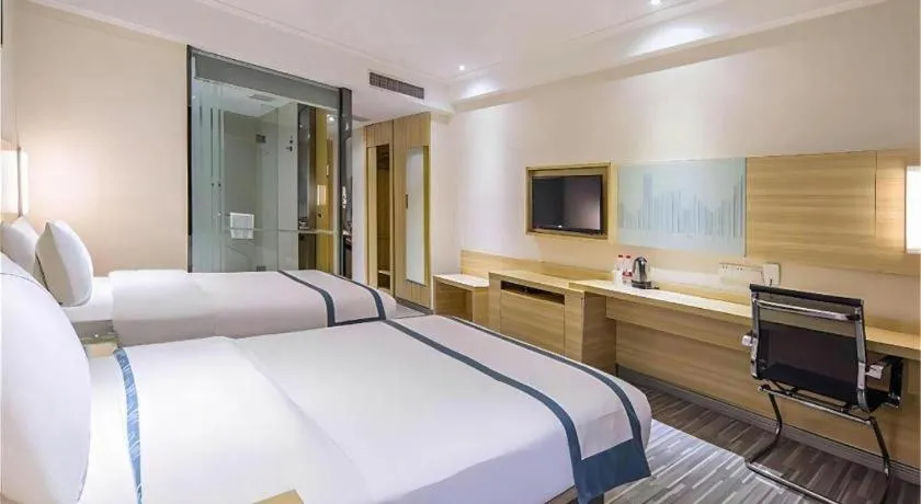 Bed in City Comfort Inn Hankou Railway Station Tangjiadun Wanda Plaza