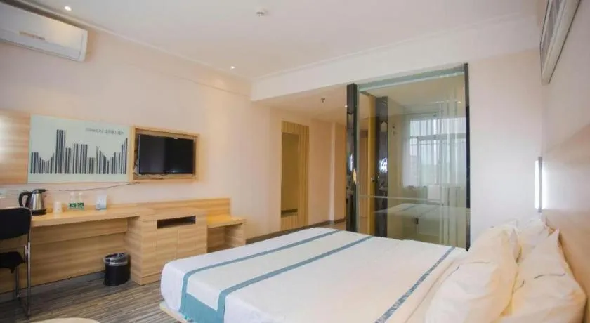 Bed in City Comfort Inn Hankou Railway Station Tangjiadun Wanda Plaza