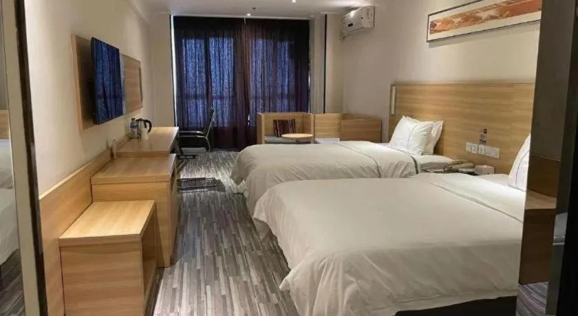 Bed in City Comfort Inn Wuhan Sports Center Sanjiaohu Metro Station