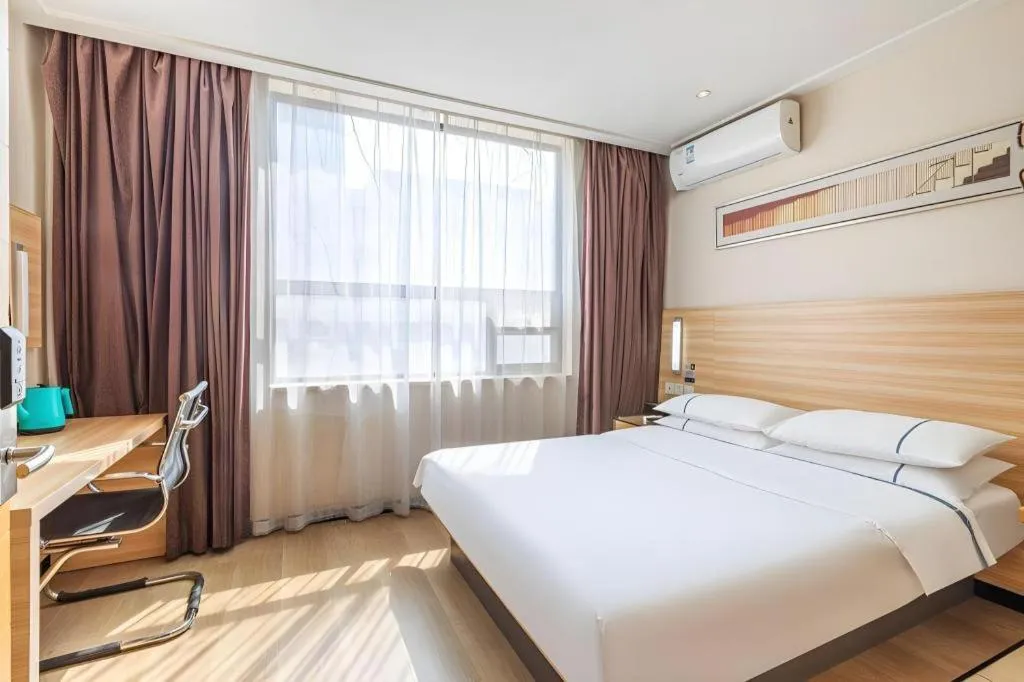 Bed in City Comfort Inn Wuhan Dream Times Jiedaokou