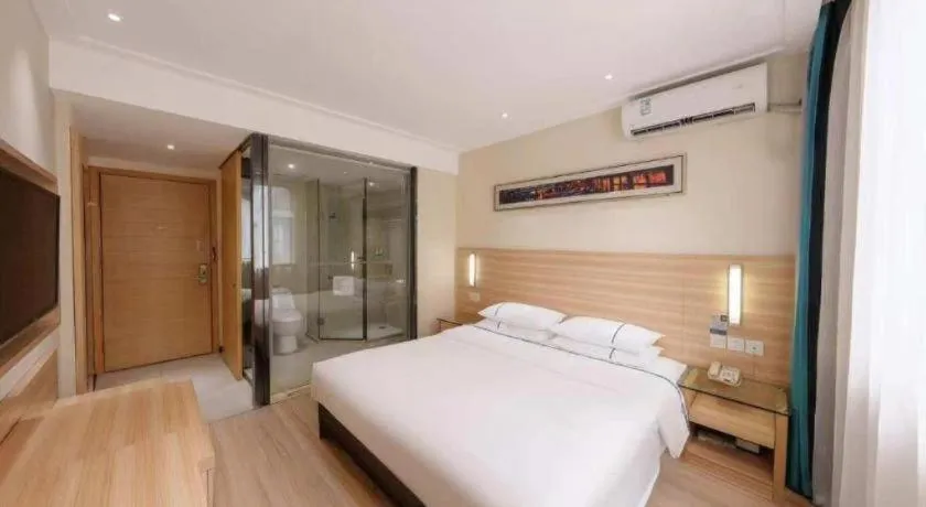 Bed in City Comfort Inn Wuhan Dream Times Jiedaokou